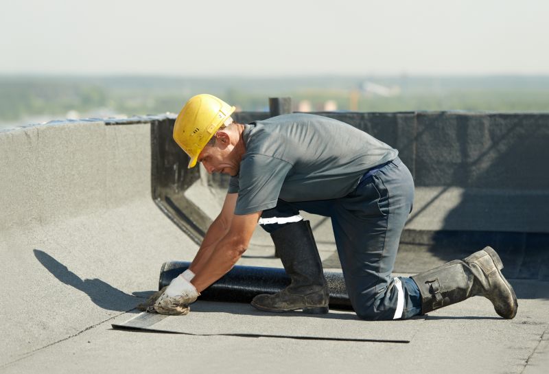Roofing Contractor at Work